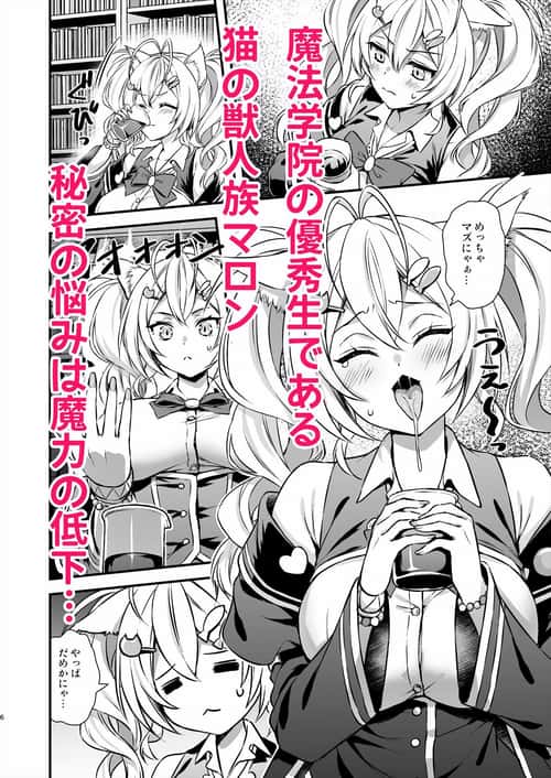 魔法学院の落ちこぼれ。2猫耳少女の秘密を握っておっぱいを揉んでみた 無料サンプル画像